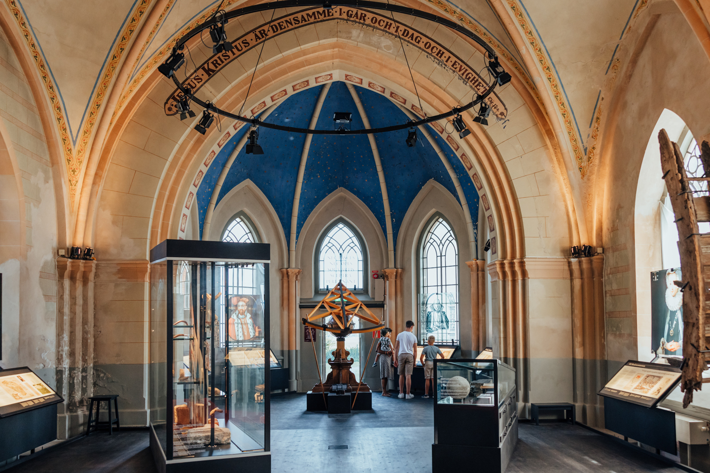 Tycho Brahe museet interiört med utställningarna