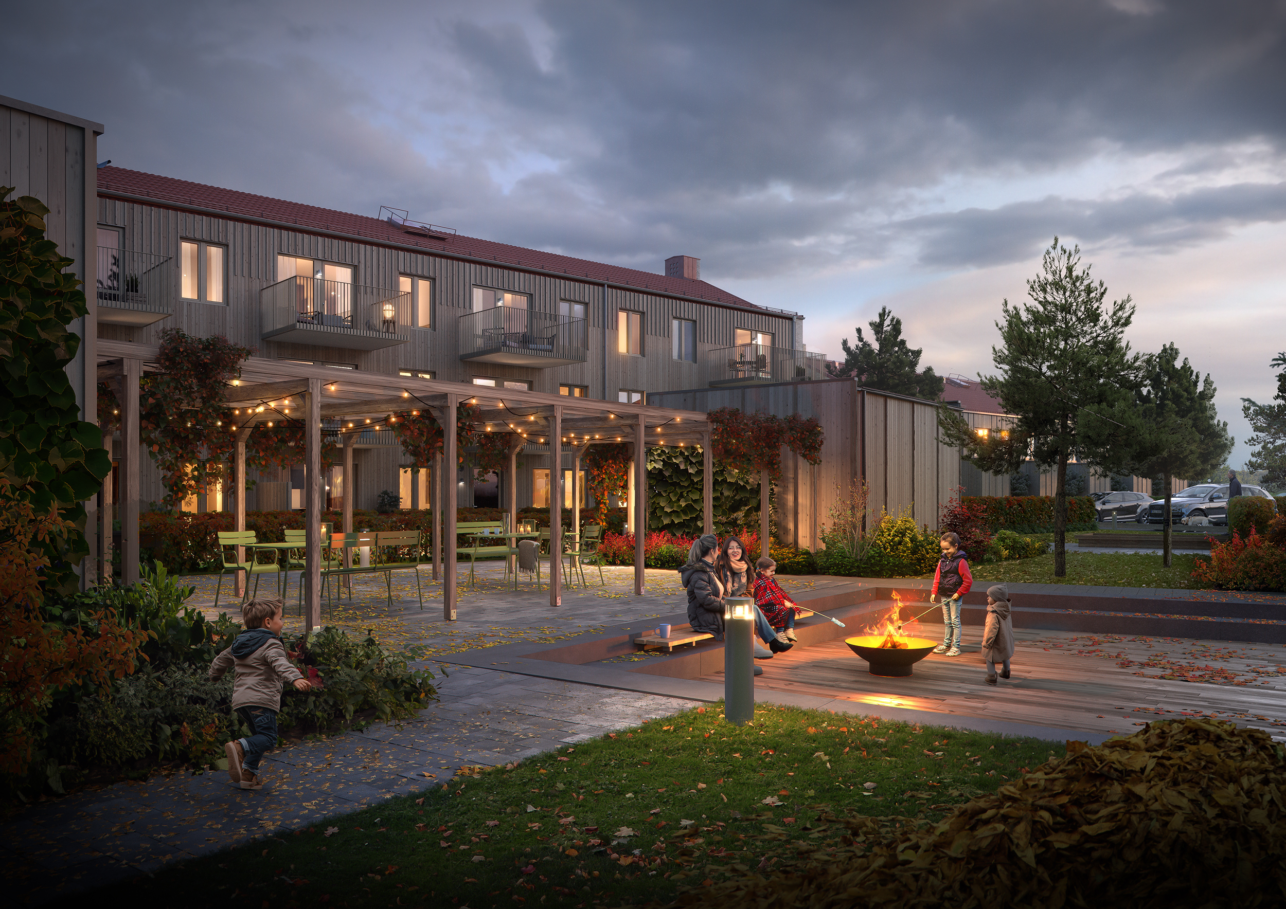 Interiört morgondoppet Fäladen