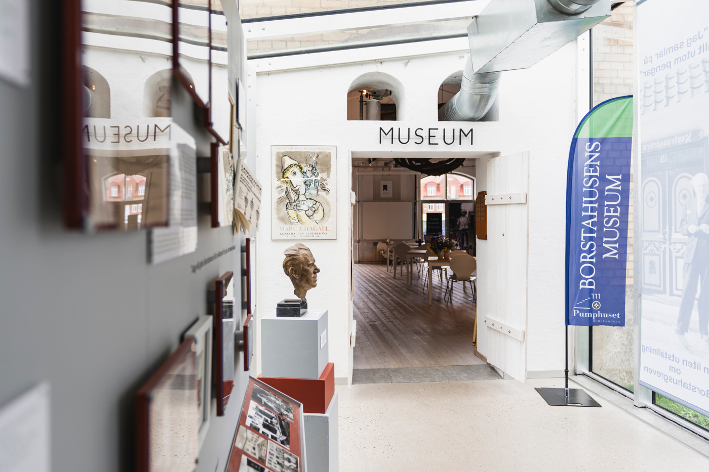 Interiörbild från Pumphusets museum