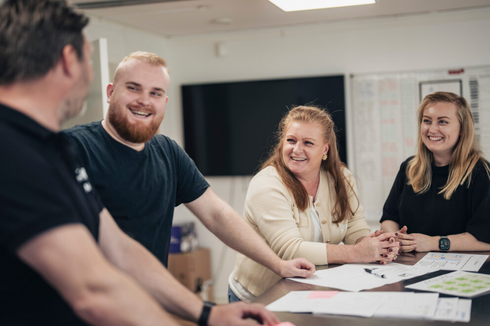 Pia Nilsson med anställda