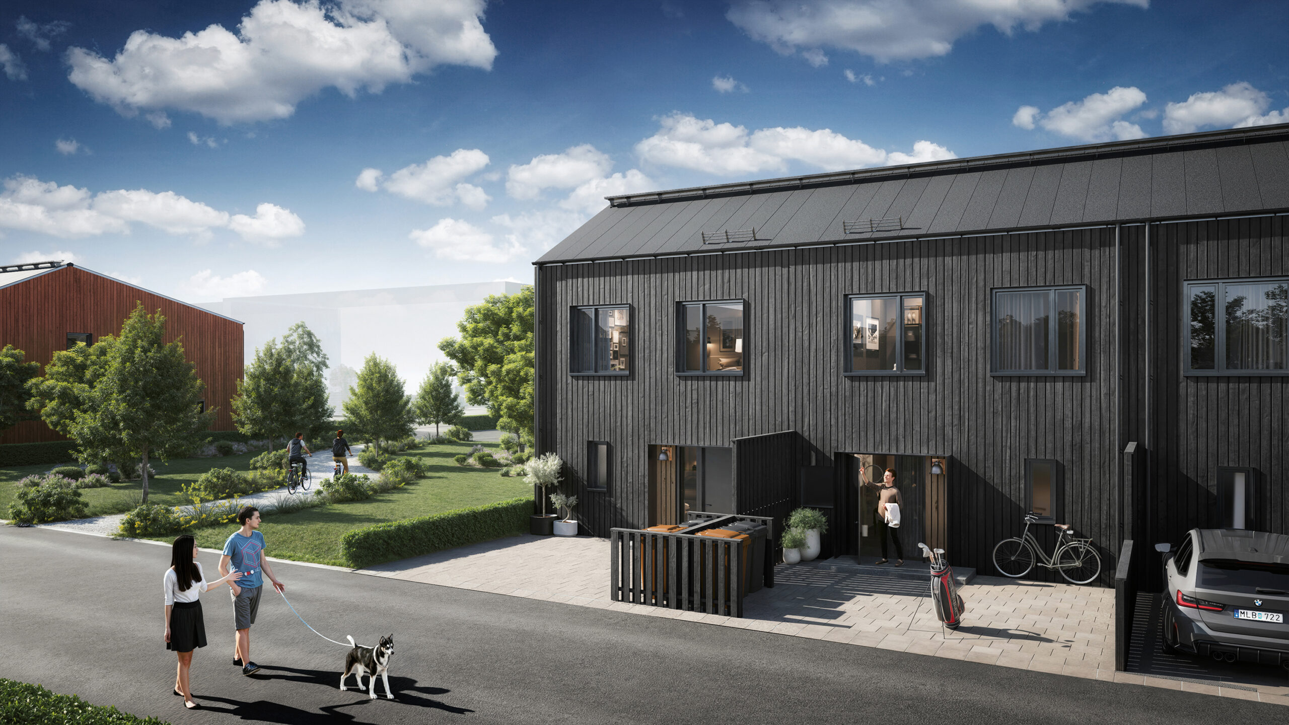 Ett radhus interiört