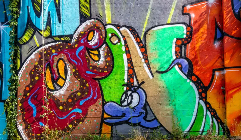 Psykisk hälsa uttryckt i graffiti (för ungdomar)